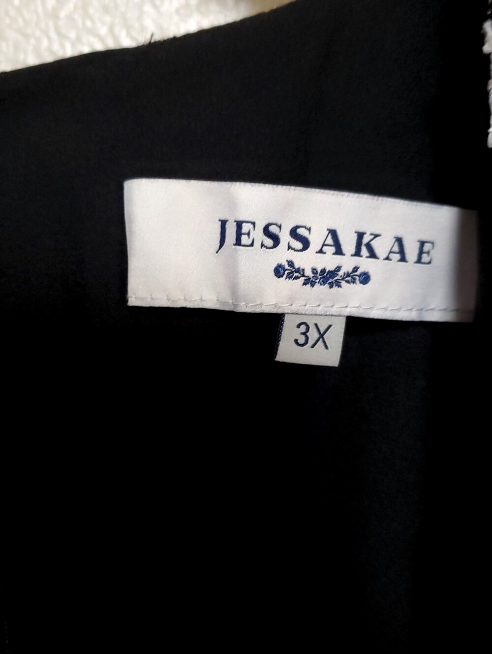 JESSAKAE Black Holly Plus Floral Midi Dress Sz 3X - Picture 8 of 11